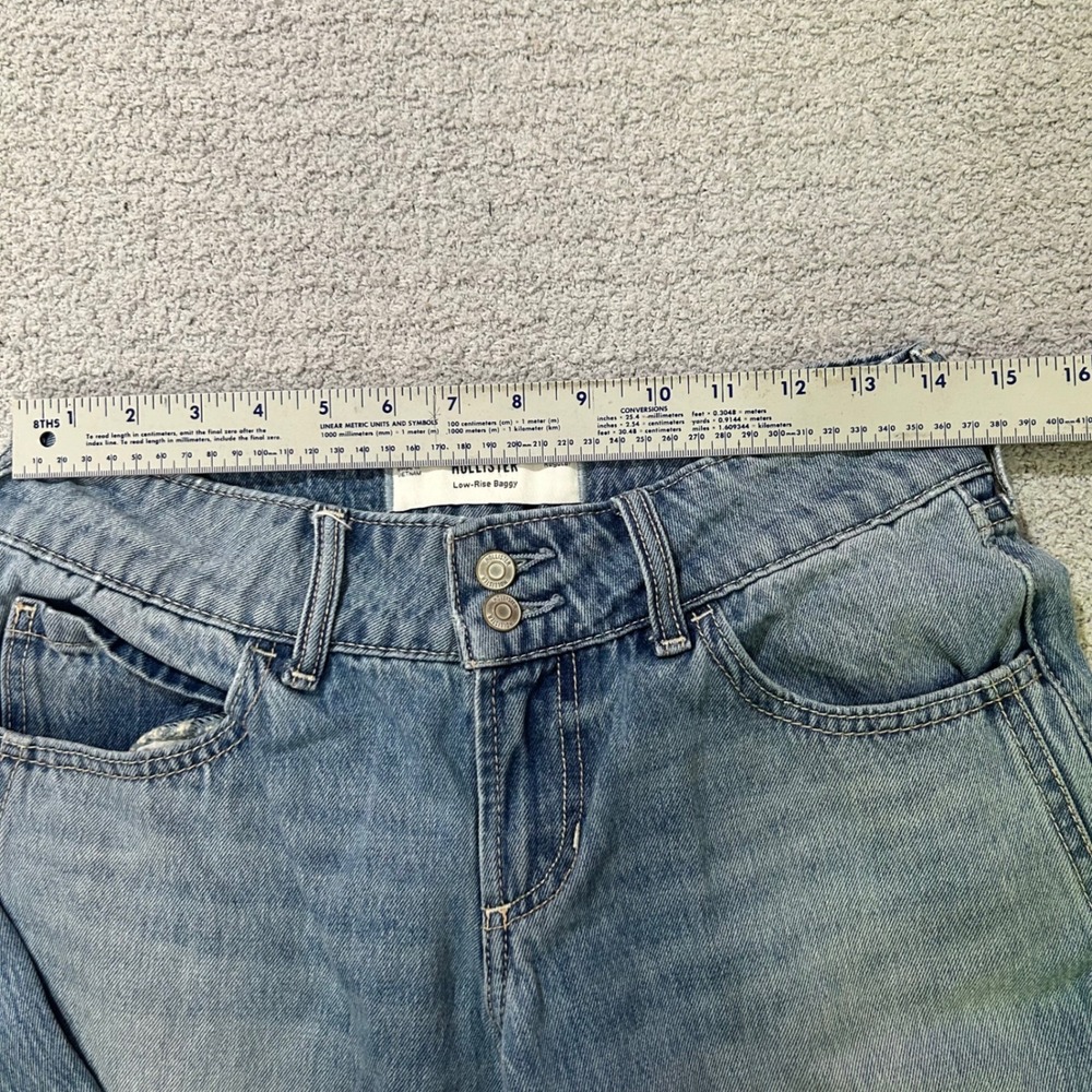 Hollister Jeans Low Rise Baggy 4R Light Wash Y2K Wide Leg Streetwear skater - Picture 2 of 7